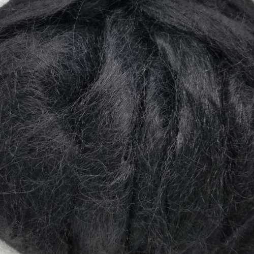 Mohair Dyed Black